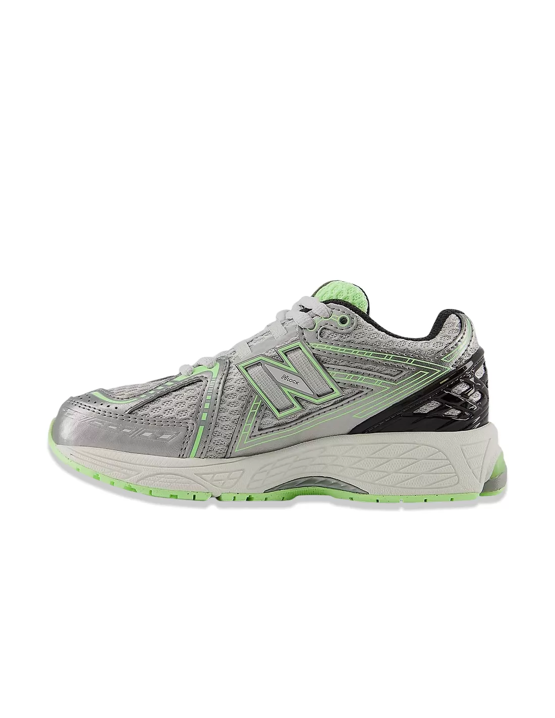 New Balance 1906R Argent foncé métallisé à la menthe